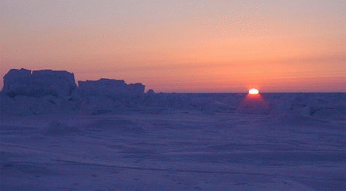 Image: Sunset from Ice Camp Lyon, Margo Edwards